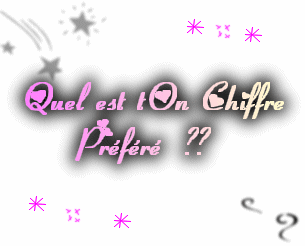 Chiffre favorie!!!